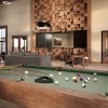 Pool table in the clubhouse